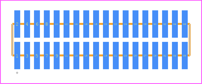 FTM-118-03-LM-DV-P - SAMTEC PCB footprint - Other - Other - FTM-118-XX-Y-DV-P