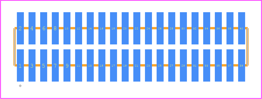 FTM-120-03-LM-DV-P - SAMTEC PCB footprint - Other - Other - FTM-120-XX-Y-DV-P