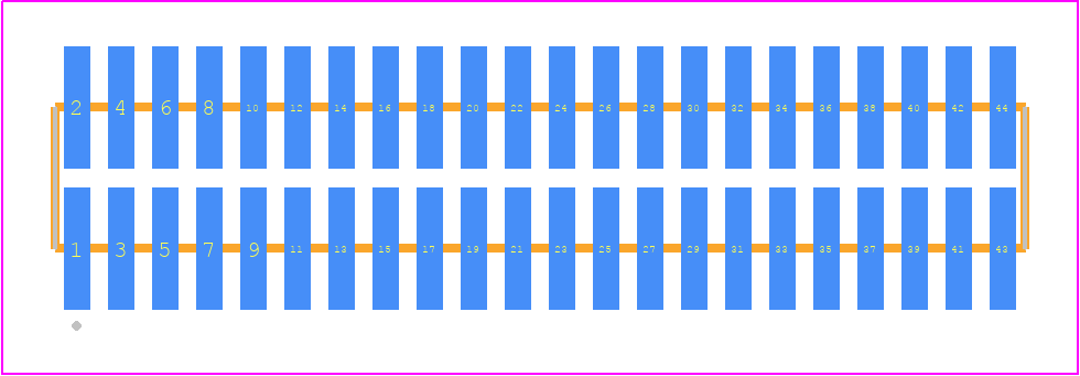 FTM-122-03-H-DV-P - SAMTEC PCB footprint - Other - Other - FTM-122-XX-Y-DV-P
