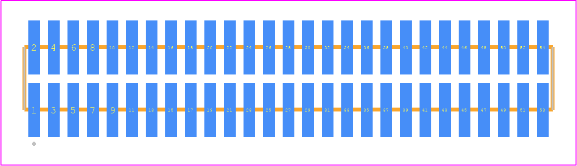 FTM-127-03-LM-DV-P - SAMTEC PCB footprint - Other - Other - FTM-127-XX-Y-DV-P