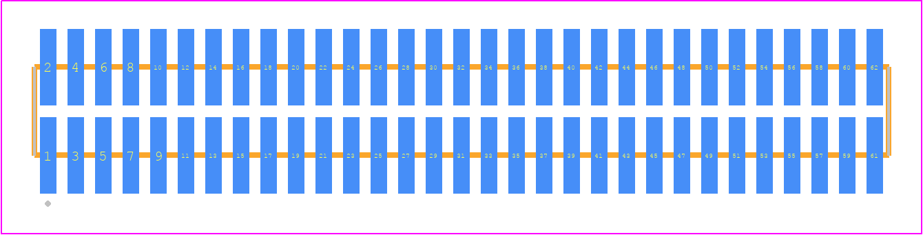 FTM-131-02-LM-DV-P - SAMTEC PCB footprint - Other - Other - FTM-131-XX-Y-DV-P