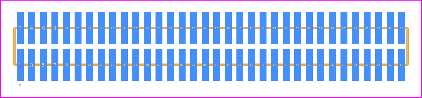 FTM-134-03-F-DV-P - SAMTEC PCB footprint - Other - Other - FTM-134-XX-Y-DV-P