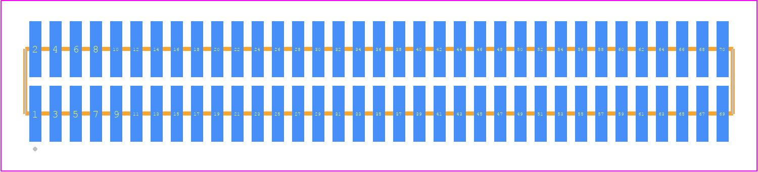 FTM-135-03-L-DV-P - SAMTEC PCB footprint - Other - Other - FTM-135-XX-Y-DV-P