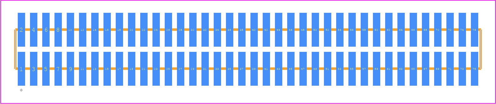 FTM-138-02-F-DV-P - SAMTEC PCB footprint - Other - Other - FTM-138-XX-Y-DV-P