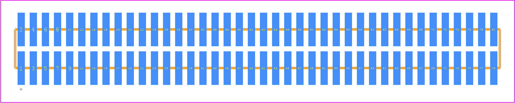 FTM-140-03-F-DV-P - SAMTEC PCB footprint - Other - Other - FTM-140-XX-Y-DV-P