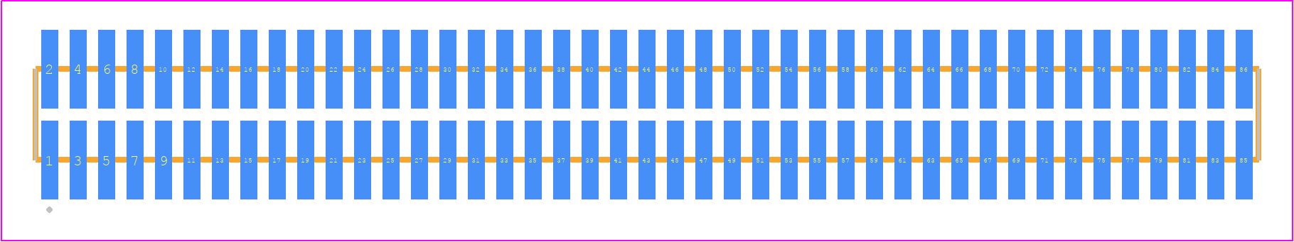 FTM-143-03-F-DV-P - SAMTEC PCB footprint - Other - Other - FTM-143-XX-Y-DV-P
