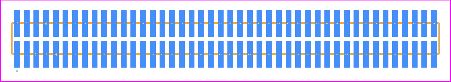 FTM-144-02-LM-DV-P - SAMTEC PCB footprint - Other - Other - FTM-144-XX-Y-DV-P