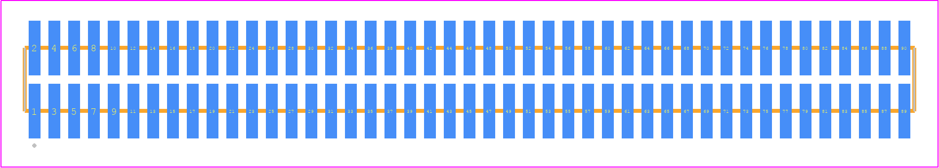 FTM-145-03-L-DV-P - SAMTEC PCB footprint - Other - Other - FTM-145-XX-Y-DV-P