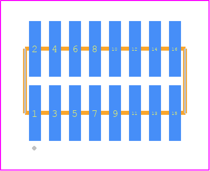 FTM-108-02-G-DV-P-TR - SAMTEC PCB footprint - Other - Other - FTM-108-XX-Y-DV-P-TR