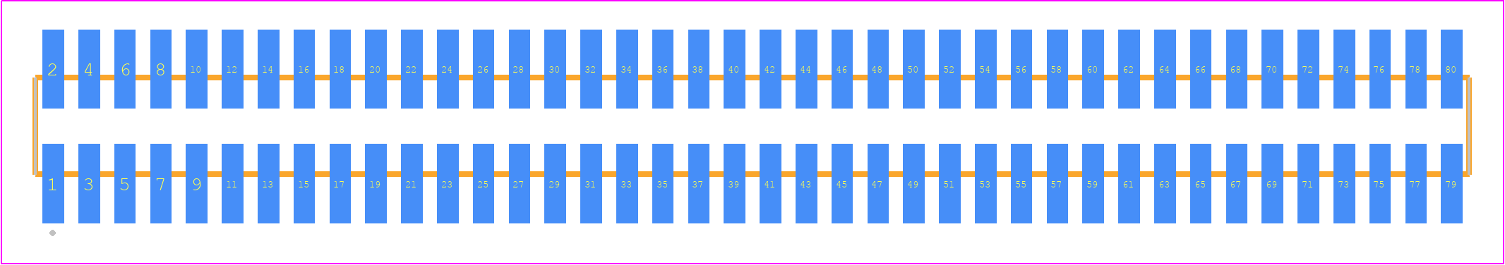 FTS-140-02-LM-DV-P - SAMTEC PCB footprint - Other - Other - FTS-140-XX-YY-DV-P