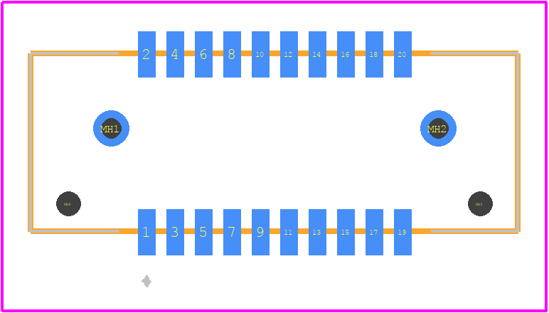 T1M-10-GF-DV - SAMTEC PCB footprint - Other - Other - T1M-10-GF-DV-1