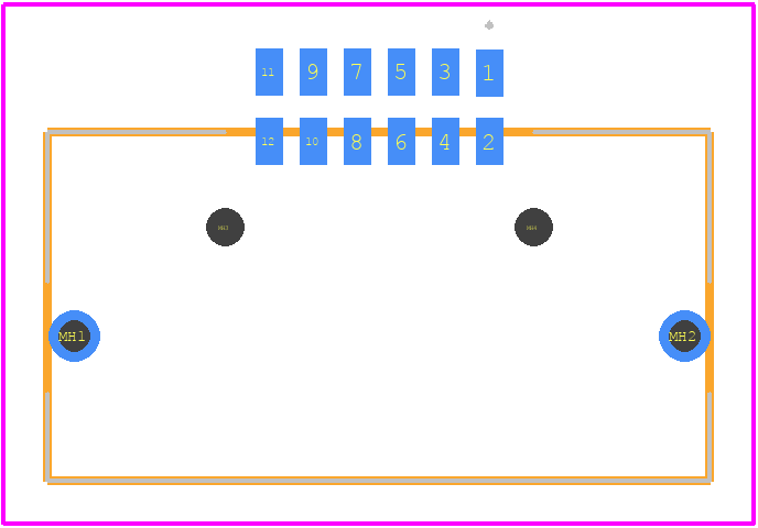 T1M-06-GF-DH - SAMTEC PCB footprint - Other - Other - T1M-06-GF-DH-1