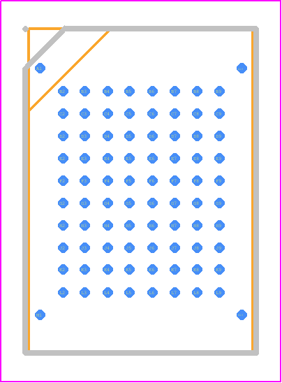 S29WS128PABBFW000 - Infineon PCB footprint - BGA - BGA - BGA-84 pin