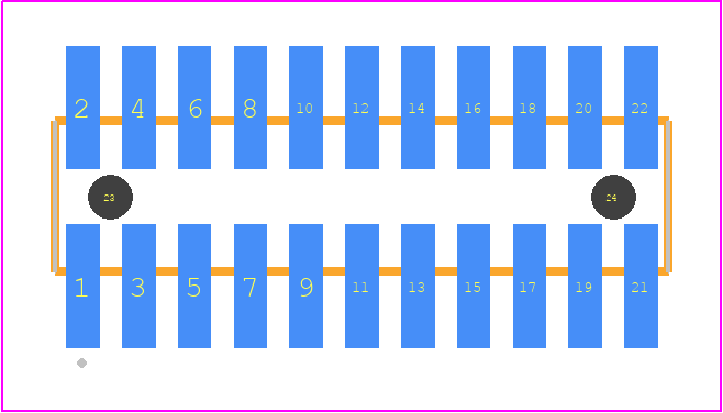 FTS-111-01-G-DV-A-P-TR - SAMTEC PCB footprint - Other - Other - FTS-111-XX-YY-DV-A-P-TR