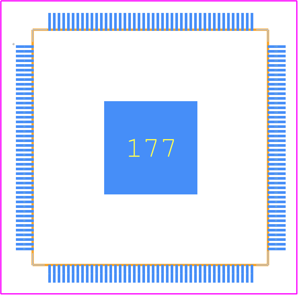 PIC32MZ2064DAB176-I/2J - Microchip PCB footprint - Other - Other - PIC32MZ2064DAB176-I/2J-2
