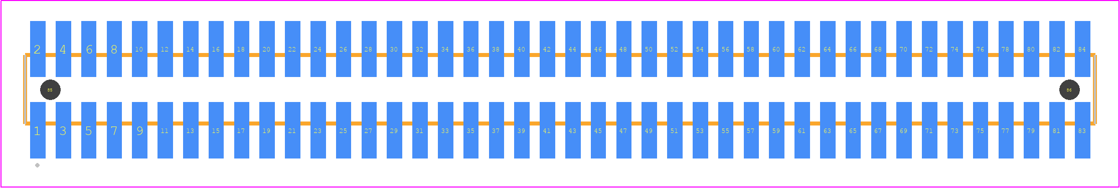 FTSH-142-02-L-DV-K-A - SAMTEC PCB footprint - Other - Other - FTSH-142-XX-YYY-DV-K-A