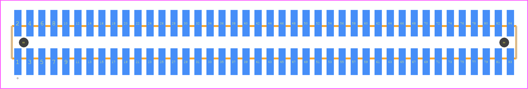 FTSH-142-02-LM-DV-K-A - SAMTEC PCB footprint - Other - Other - FTSH-142-XX-YYY-DV-K-A
