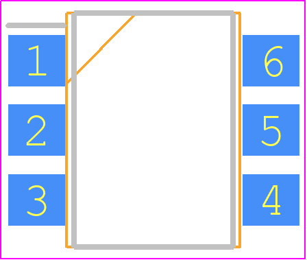 CNY17F3SM - onsemi PCB footprint - Small Outline Packages - Small Outline Packages - PDIP6 8.51x6.35, 2.54P CASE 646BY ISSUE A_2026
