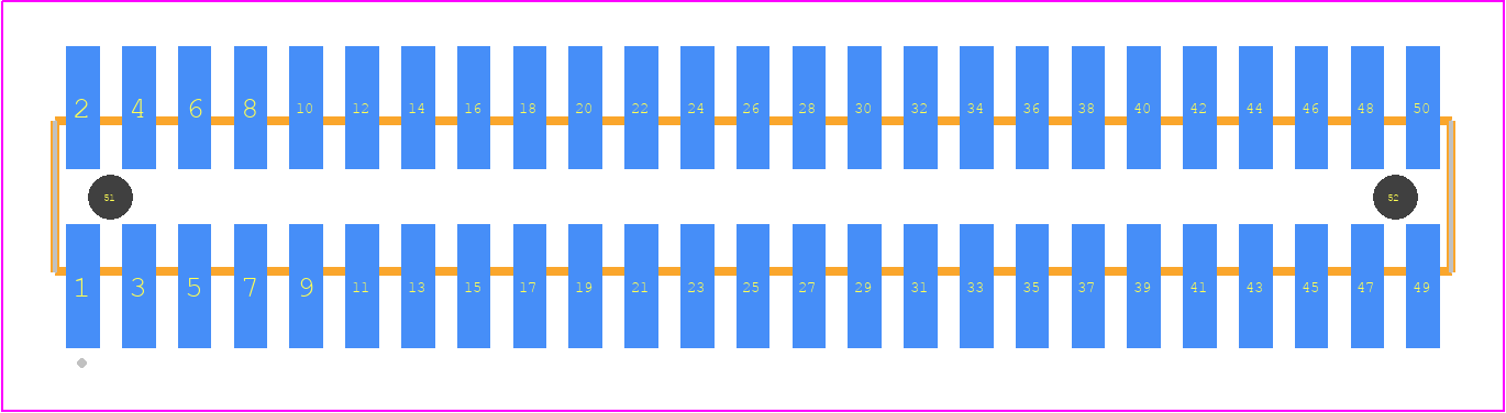 FTSH-125-04-L-DV-K-A-TR - SAMTEC PCB footprint - Other - Other - FTSH-125-XX-YYY-DV-K-A-TR