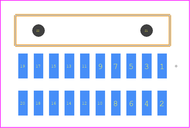 FTSH-110-01-STL-DH-A - SAMTEC PCB footprint - Other - Other - FTSH-110-XX-YYY-DH-A