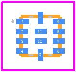 MP2131GG-Z - Monolithic Power Systems (MPS) PCB footprint - Other - Other - QFN-12 (2mm x 2mm)