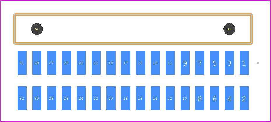 FTSH-116-02-FM-DH-A - SAMTEC PCB footprint - Other - Other - FTSH-116-XX-YYY-DH-A