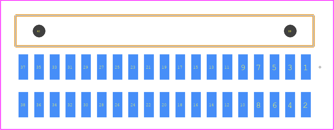 FTSH-119-02-LTL-DH-A - SAMTEC PCB footprint - Other - Other - FTSH-119-XX-YYY-DH-A