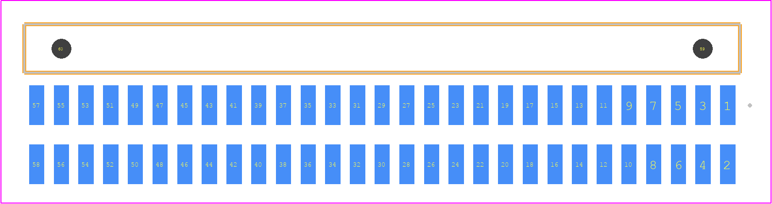 FTSH-129-01-L-DH-A - SAMTEC PCB footprint - Other - Other - FTSH-129-XX-YYY-DH-A