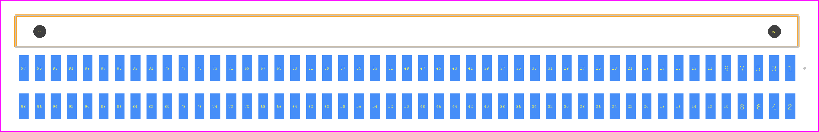 FTSH-149-01-L-DH-A - SAMTEC PCB footprint - Other - Other - FTSH-149-XX-YYY-DH-A