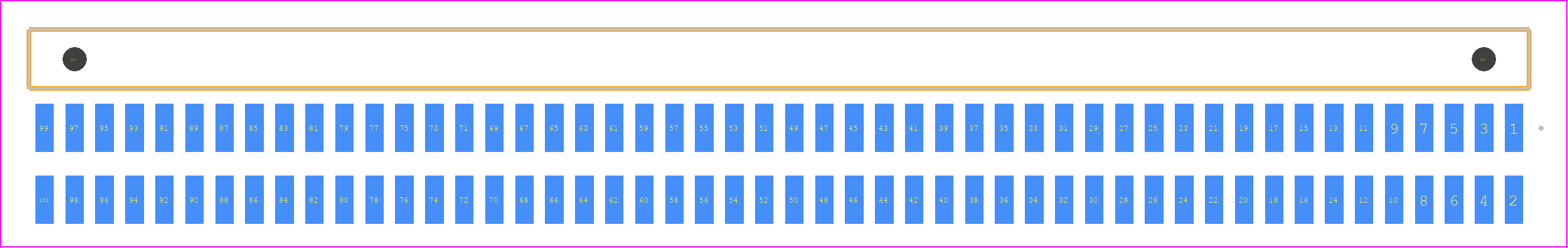 FTSH-150-01-LTL-DH-A - SAMTEC PCB footprint - Other - Other - FTSH-150-XX-YYY-DH-A