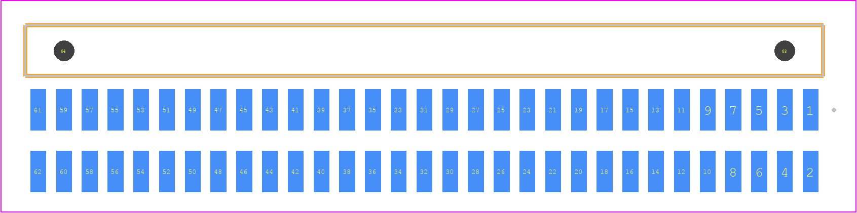 FTSH-131-04-H-DH-A-C - SAMTEC PCB footprint - Other - Other - FTSH-131-XX-YYY-DH-A-C