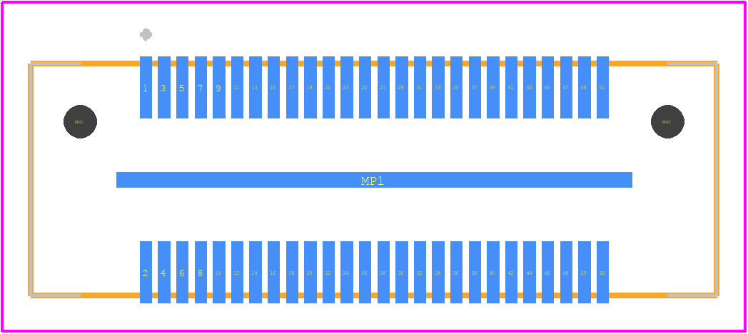 ASP-129646-22 - SAMTEC PCB footprint - Other - Other - ASP-129646-22-2