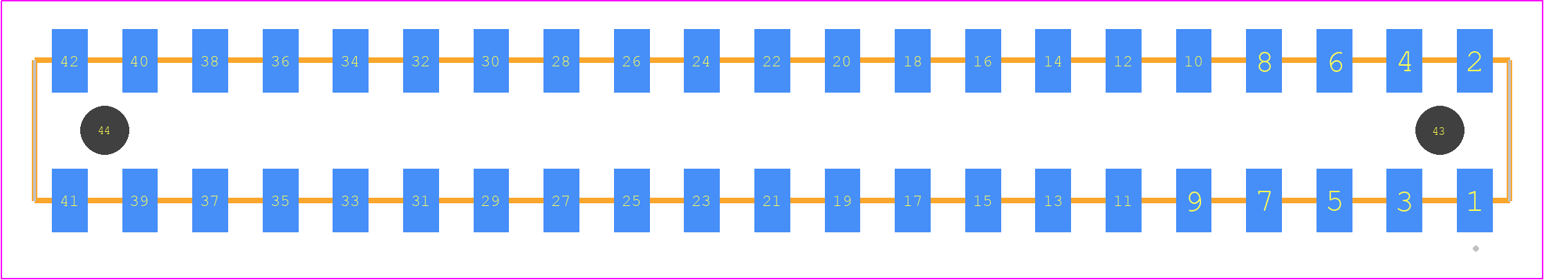 HLE-121-02-LM-DV-A - SAMTEC PCB footprint - Other - Other - HLE-121-02-XXX-DV-A