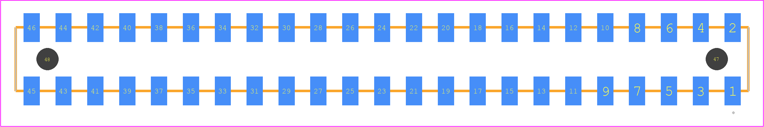 HLE-123-02-STL-DV-A - SAMTEC PCB footprint - Other - Other - HLE-123-02-XXX-DV-A