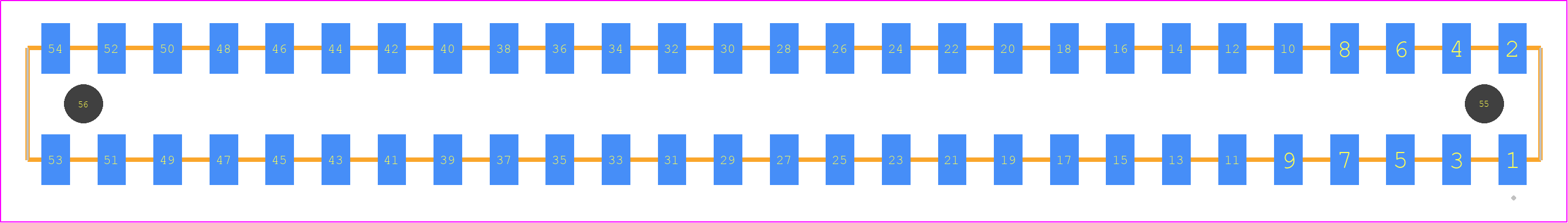HLE-127-02-G-DV-A - SAMTEC PCB footprint - Other - Other - HLE-127-02-XXX-DV-A
