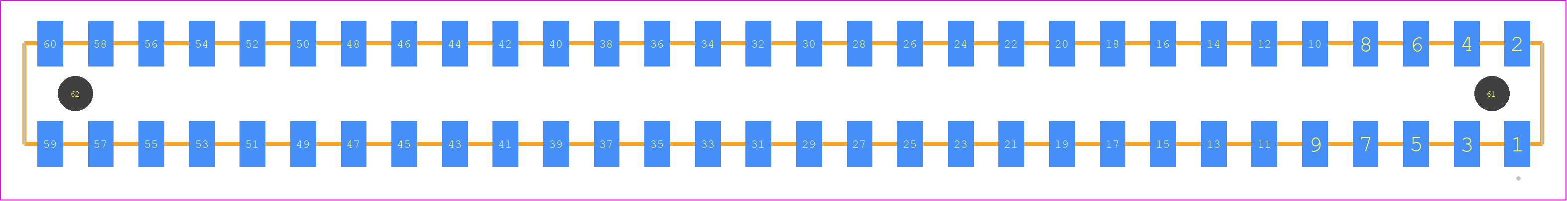 HLE-130-02-STL-DV-A - SAMTEC PCB footprint - Other - Other - HLE-130-02-XXX-DV-A
