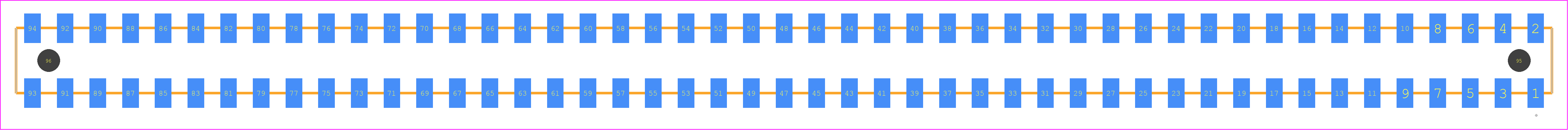HLE-147-02-G-DV-A - SAMTEC PCB footprint - Other - Other - HLE-147-02-XXX-DV-A