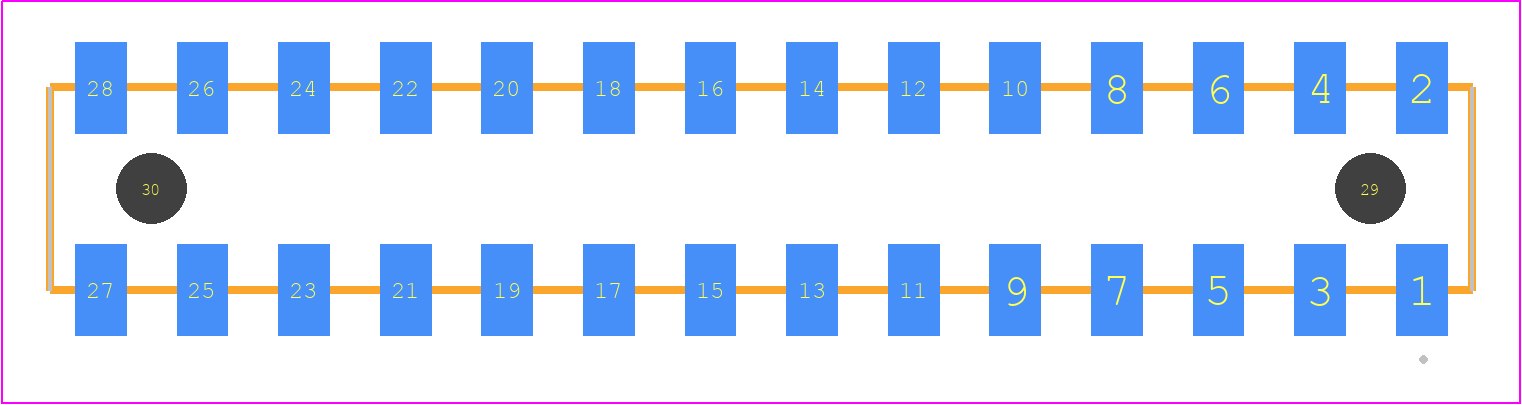 HLE-114-02-S-DV-A-P-TR - SAMTEC PCB footprint - Other - Other - HLE-114-02-XXX-DV-A-P-TR