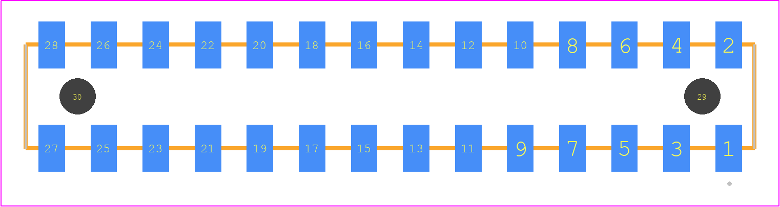 HLE-114-02-L-DV-A-P-TR - SAMTEC PCB footprint - Other - Other - HLE-114-02-XXX-DV-A-P-TR