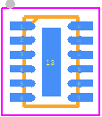 EMIF06-1005M12 - STMicroelectronics PCB footprint - Small Outline No-lead - Small Outline No-lead - QFN 2.5 x 1.5