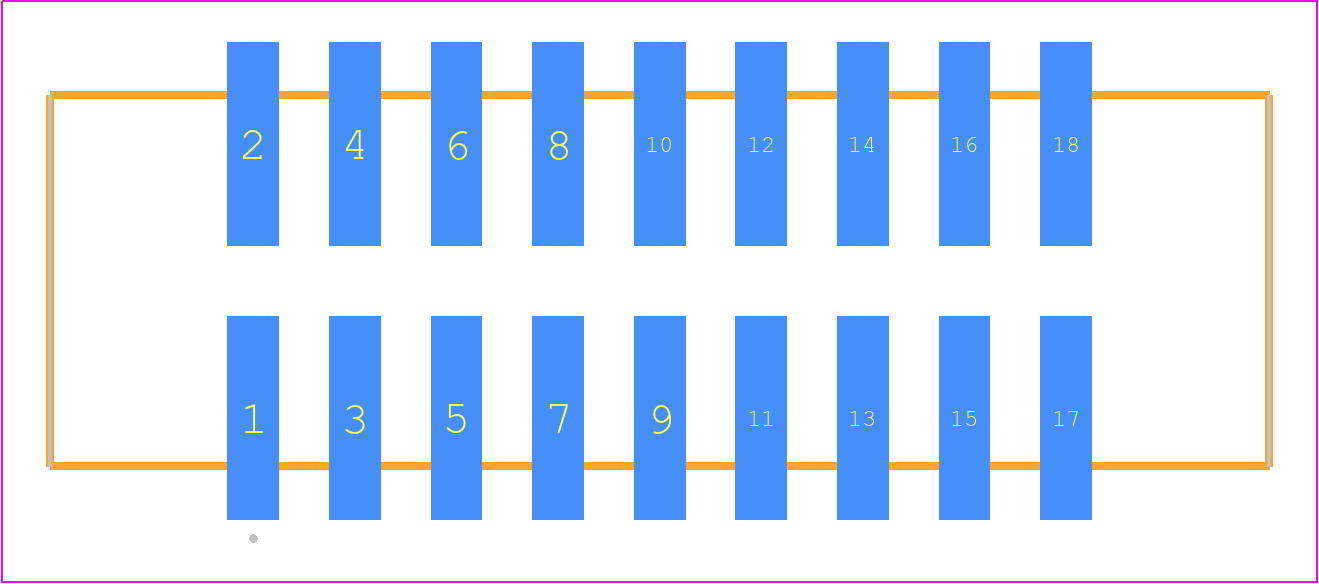 HTST-109-01-TM-DV - SAMTEC PCB footprint - Other - Other - HTST-109-01-YY-DV