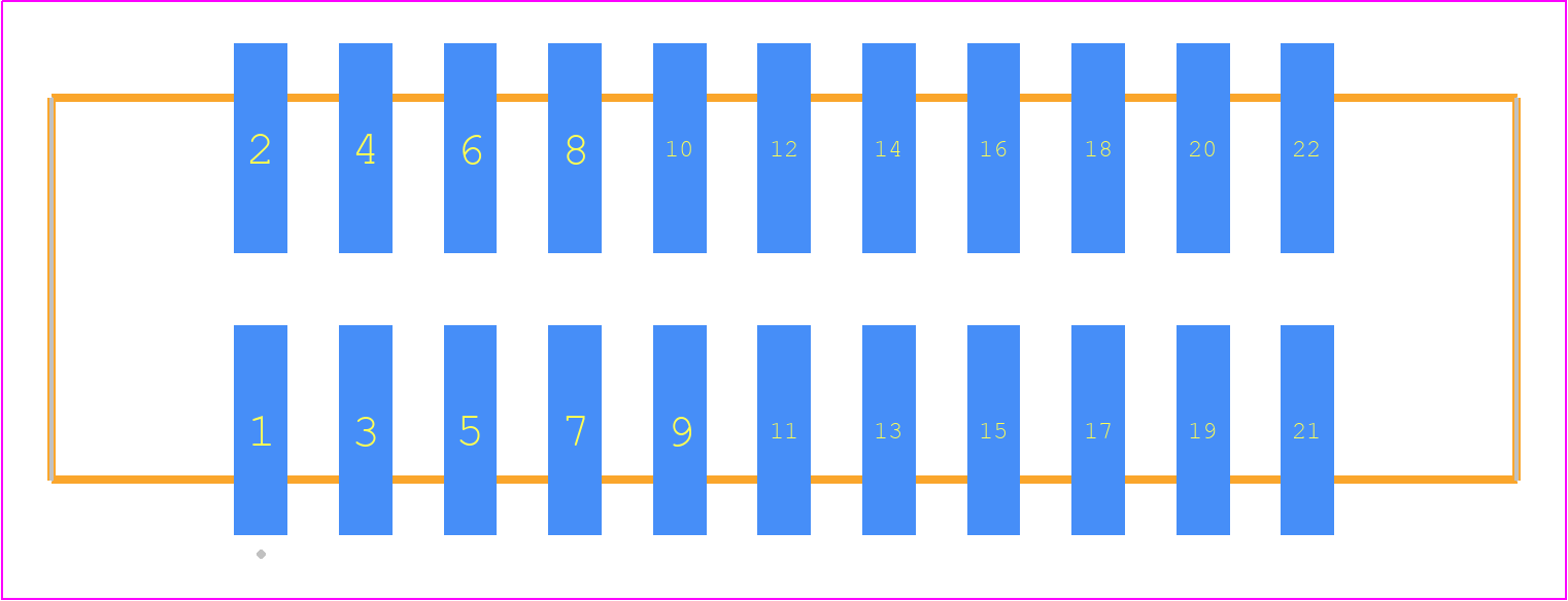 HTST-111-01-TM-DV - SAMTEC PCB footprint - Other - Other - HTST-111-01-YY-DV