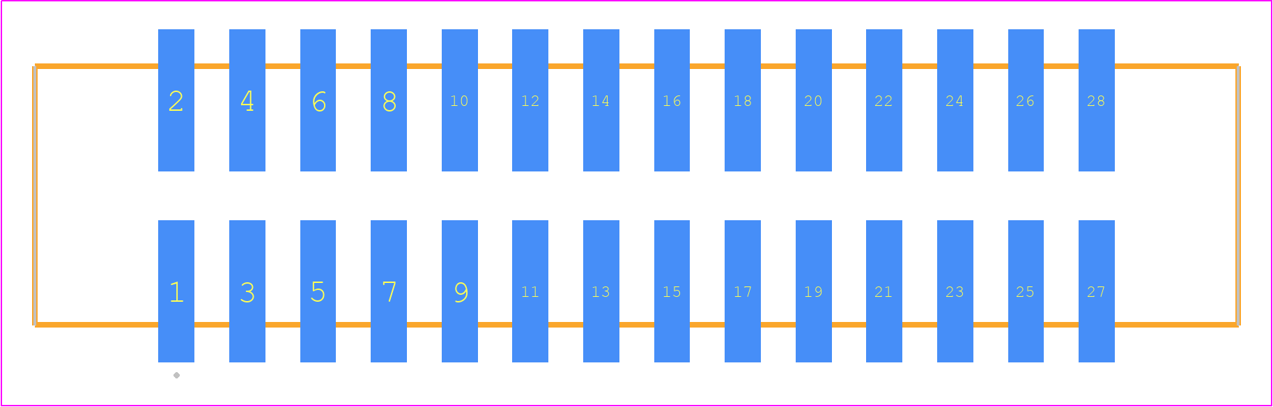 HTST-114-01-S-DV - SAMTEC PCB footprint - Other - Other - HTST-114-01-YY-DV