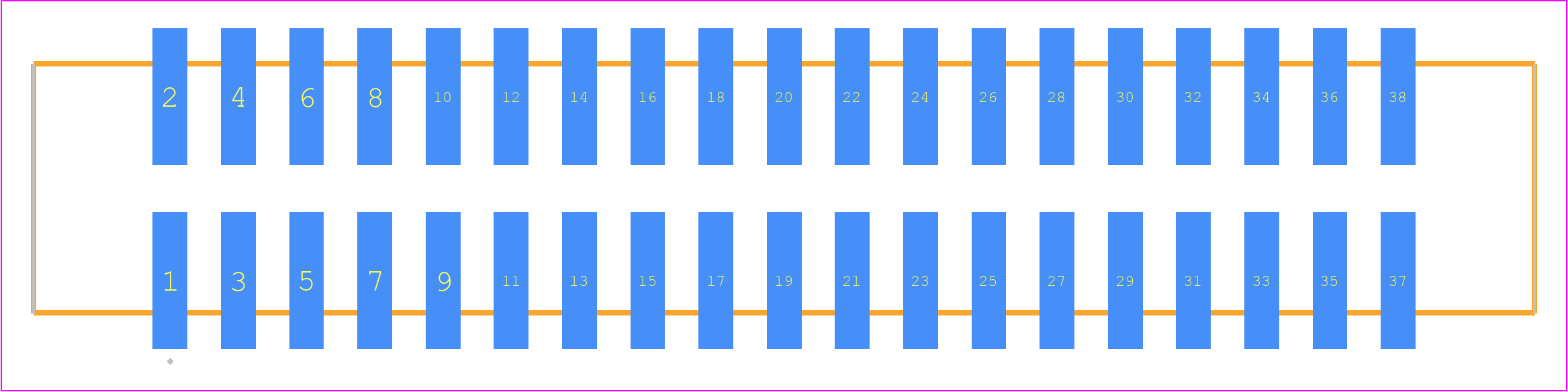 HTST-119-01-TM-DV - SAMTEC PCB footprint - Other - Other - HTST-119-01-YY-DV