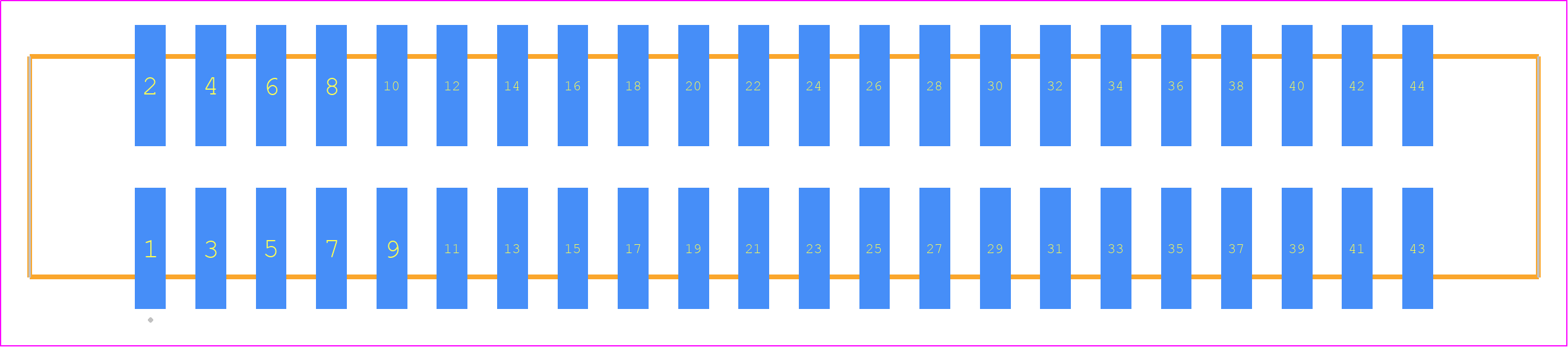 HTST-122-01-F-DV - SAMTEC PCB footprint - Other - Other - HTST-122-01-YY-DV