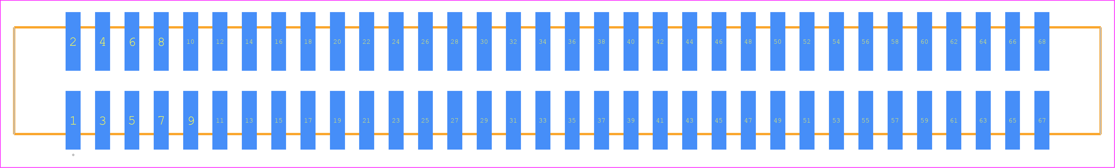 HTST-134-01-H-DV - SAMTEC PCB footprint - Other - Other - HTST-134-01-YY-DV