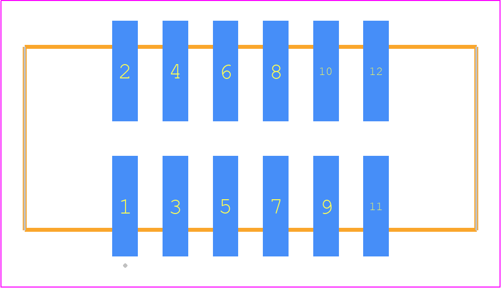HTST-106-01-T-DV-P-TR - SAMTEC PCB footprint - Other - Other - HTST-106-01-YY-DV-P-TR