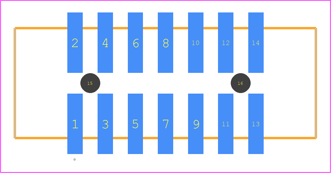 HTST-107-01-LM-DV-A - SAMTEC PCB footprint - Other - Other - HTST-107-01-XX-DV-A