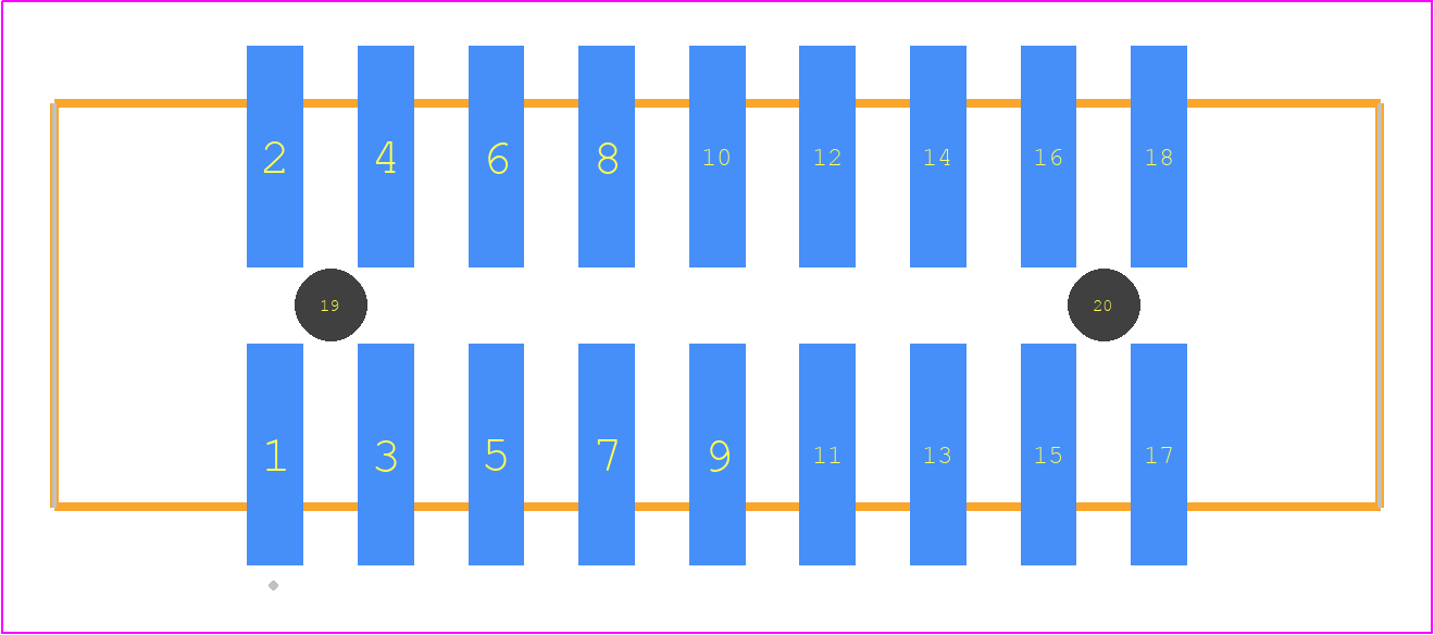 HTST-109-01-L-DV-A - SAMTEC PCB footprint - Other - Other - HTST-109-01-XX-DV-A