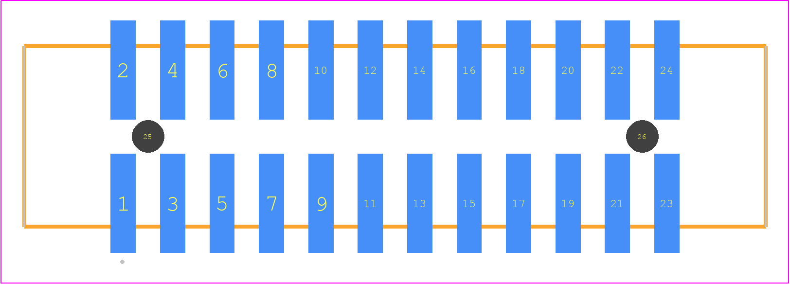 HTST-112-01-TM-DV-A - SAMTEC PCB footprint - Other - Other - HTST-112-01-XX-DV-A